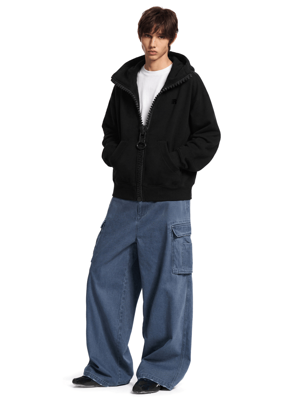 Veste polaire à col montant zippé