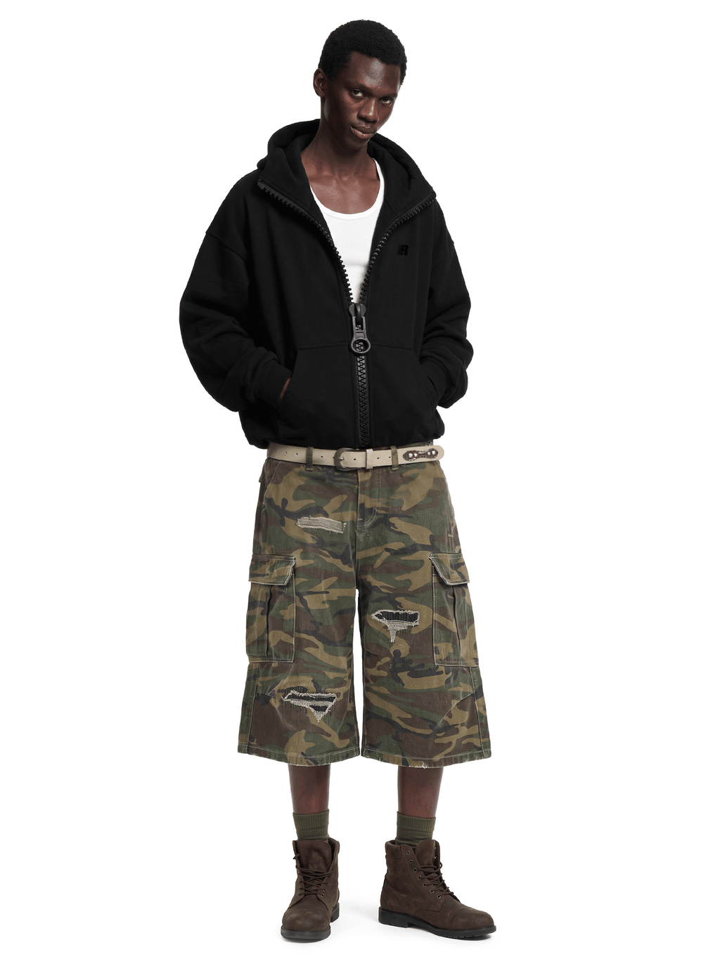 Veste polaire à col montant zippé