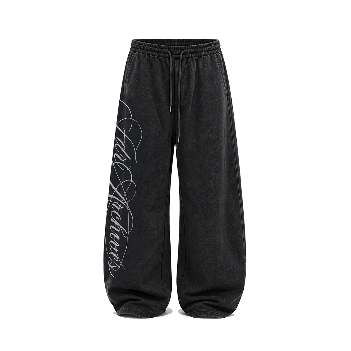 Hoodie met gewassen borduursel en rits