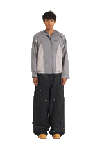 Wasserabweisende Reptile-Jacke Grau