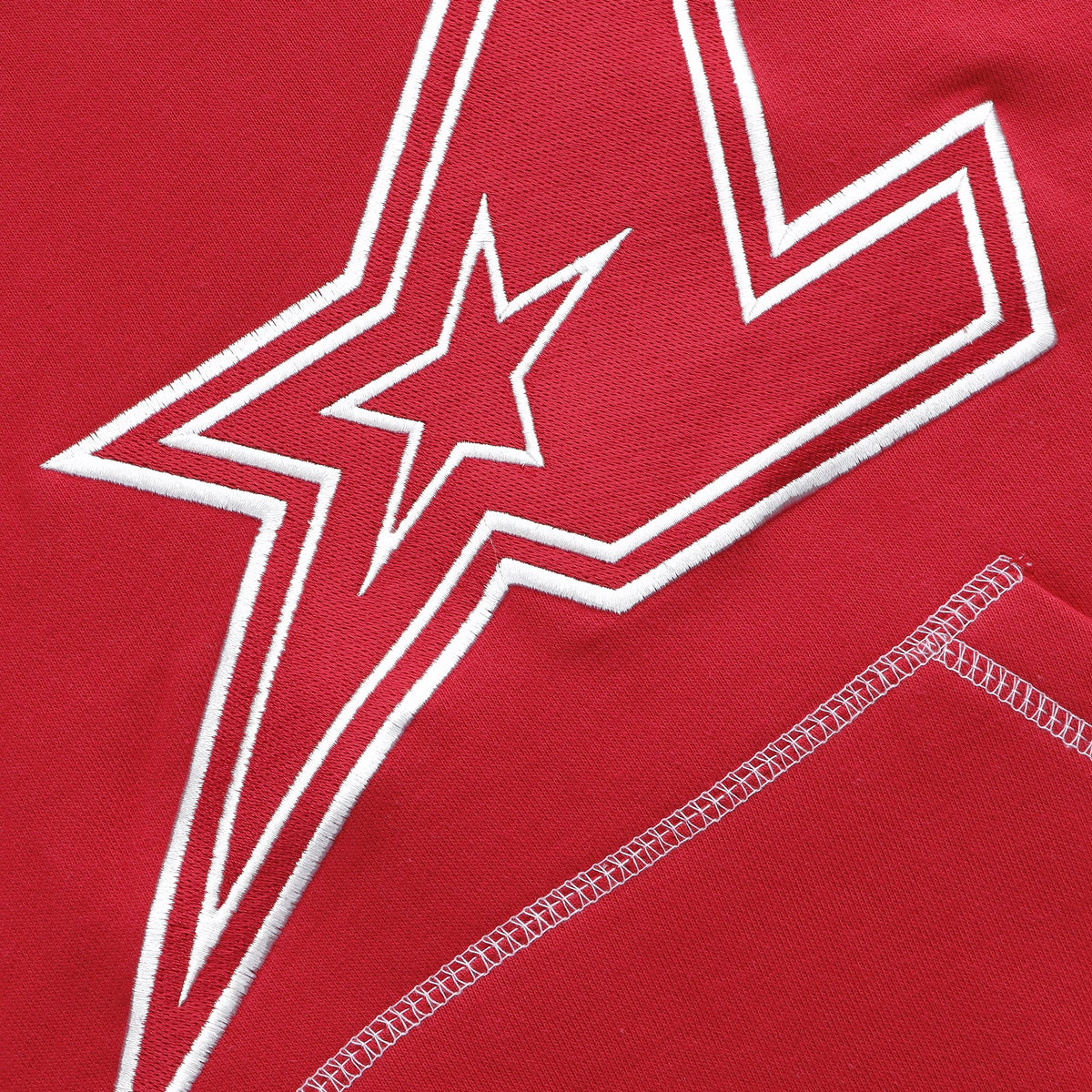 Rode StarLine-hoodie
