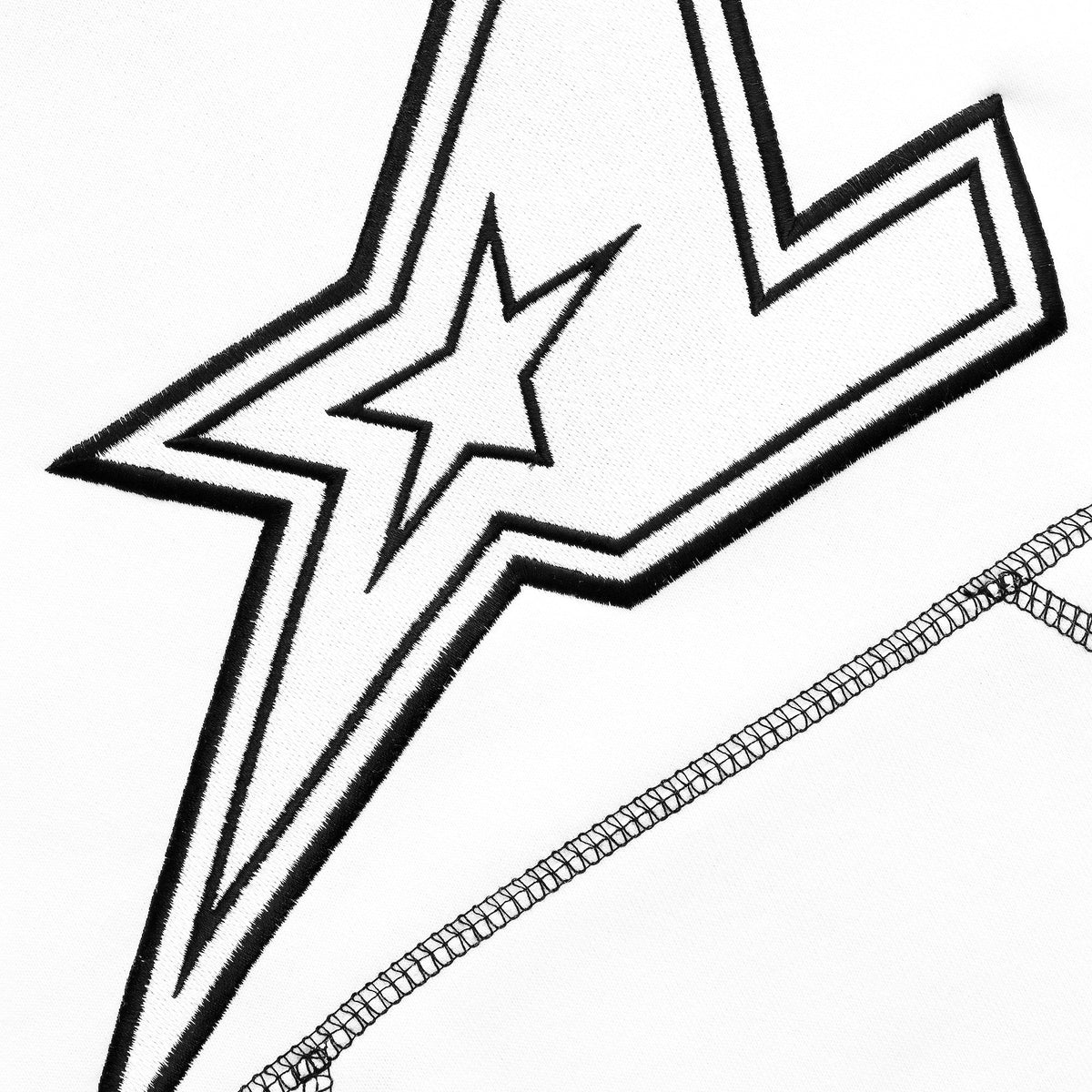 Witte StarLine-hoodie