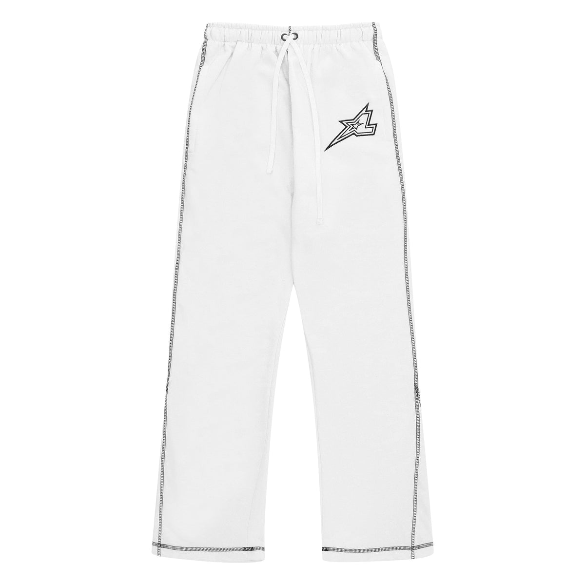 StarLine witte uitlopende joggingbroek