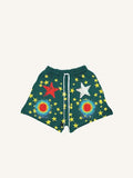 Shorts mit Sternen- und Grafikprint und Tunnelzug in der Taille