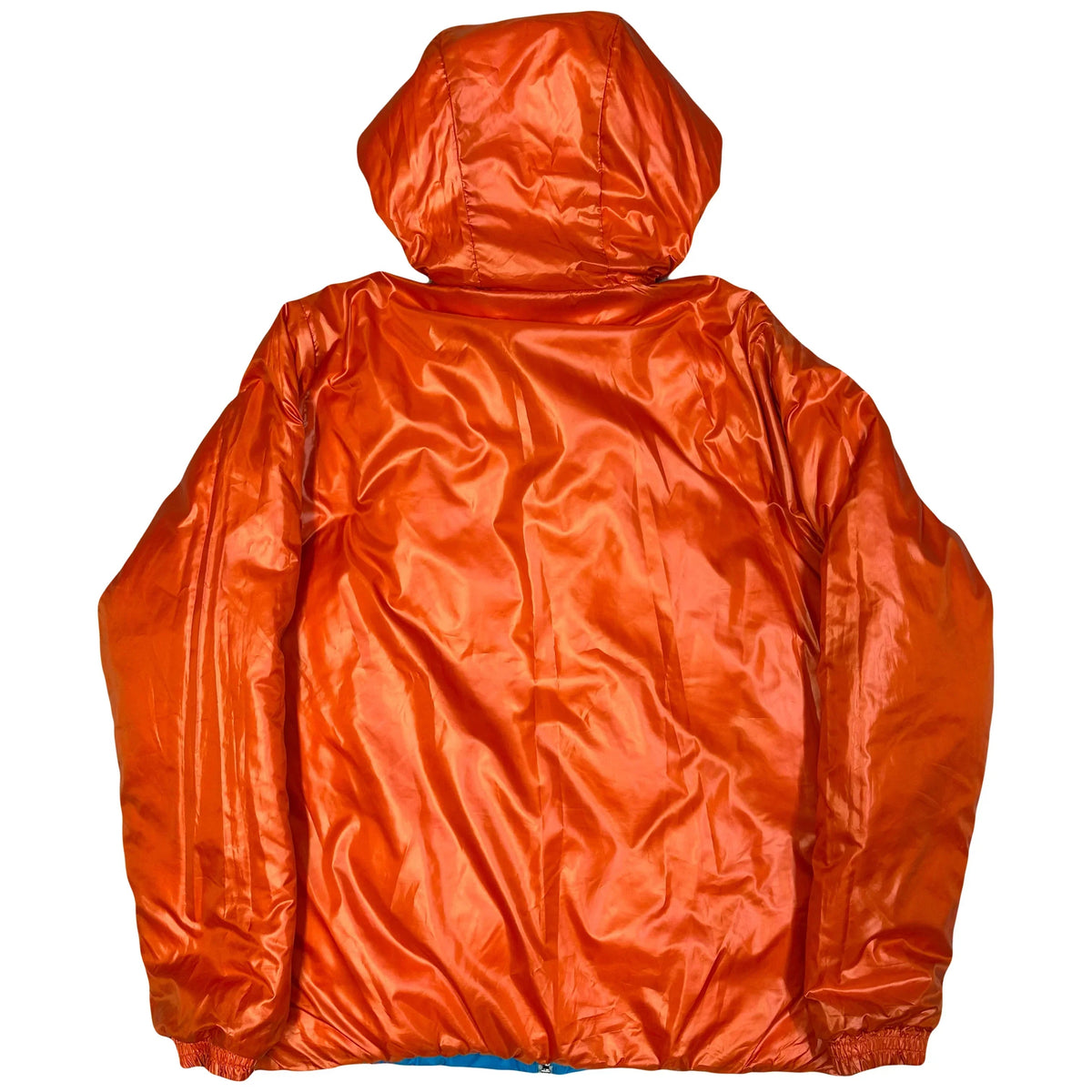 Final Sizes: Diamond Stitch Reversible Puffer Jacket In Blue & Orange