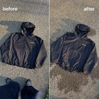 Wasserreaktive Geparden-Regenjacke – Blau