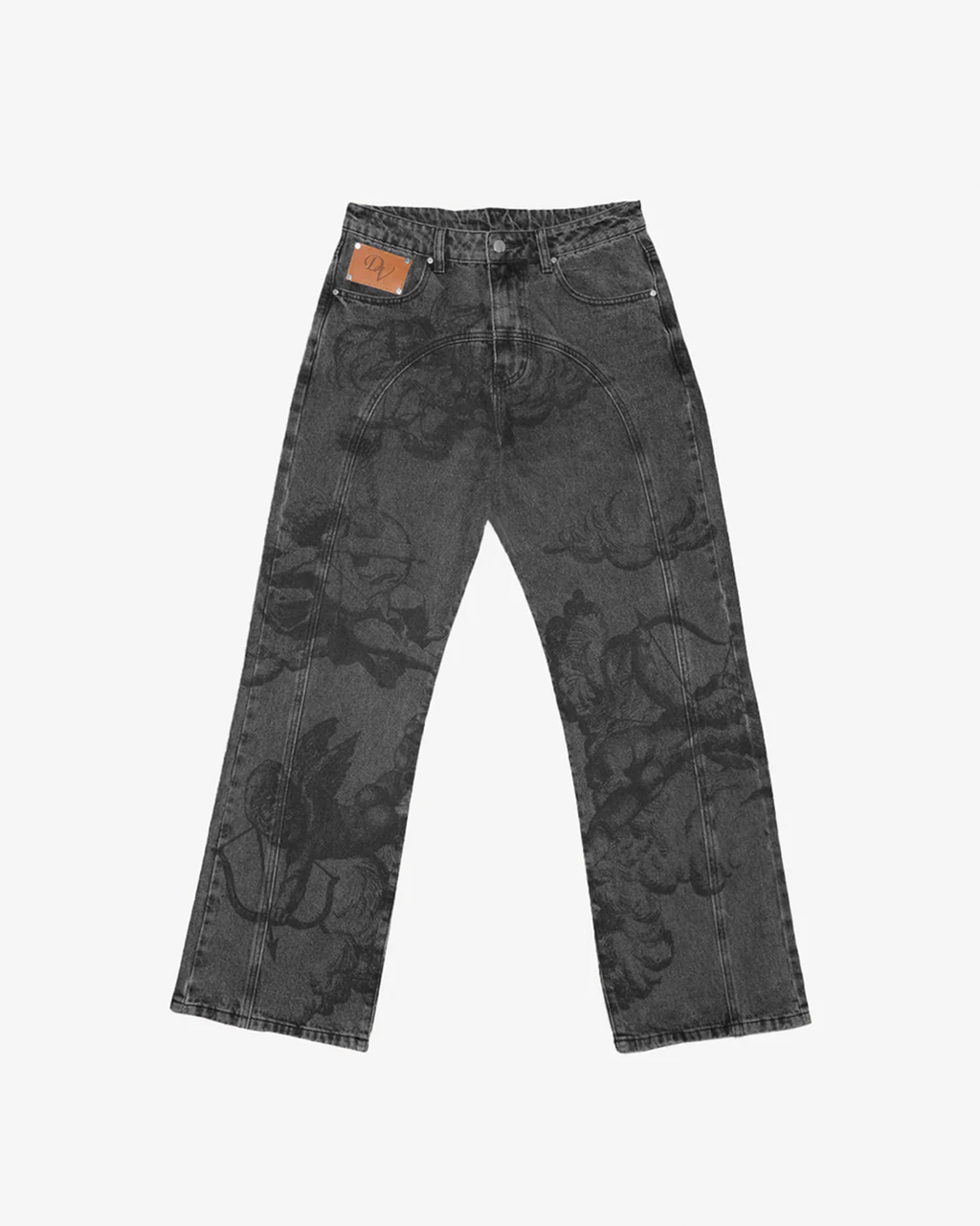 JEANS ANGEL NOIR DÉLAVÉ