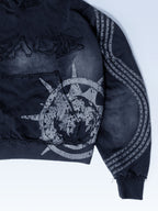Black Leopard Pullover
