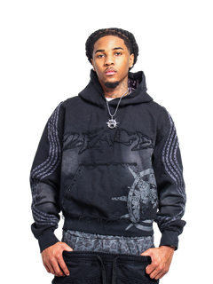 Black Leopard Pullover