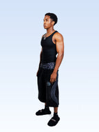 Black Leopard Sweatshorts