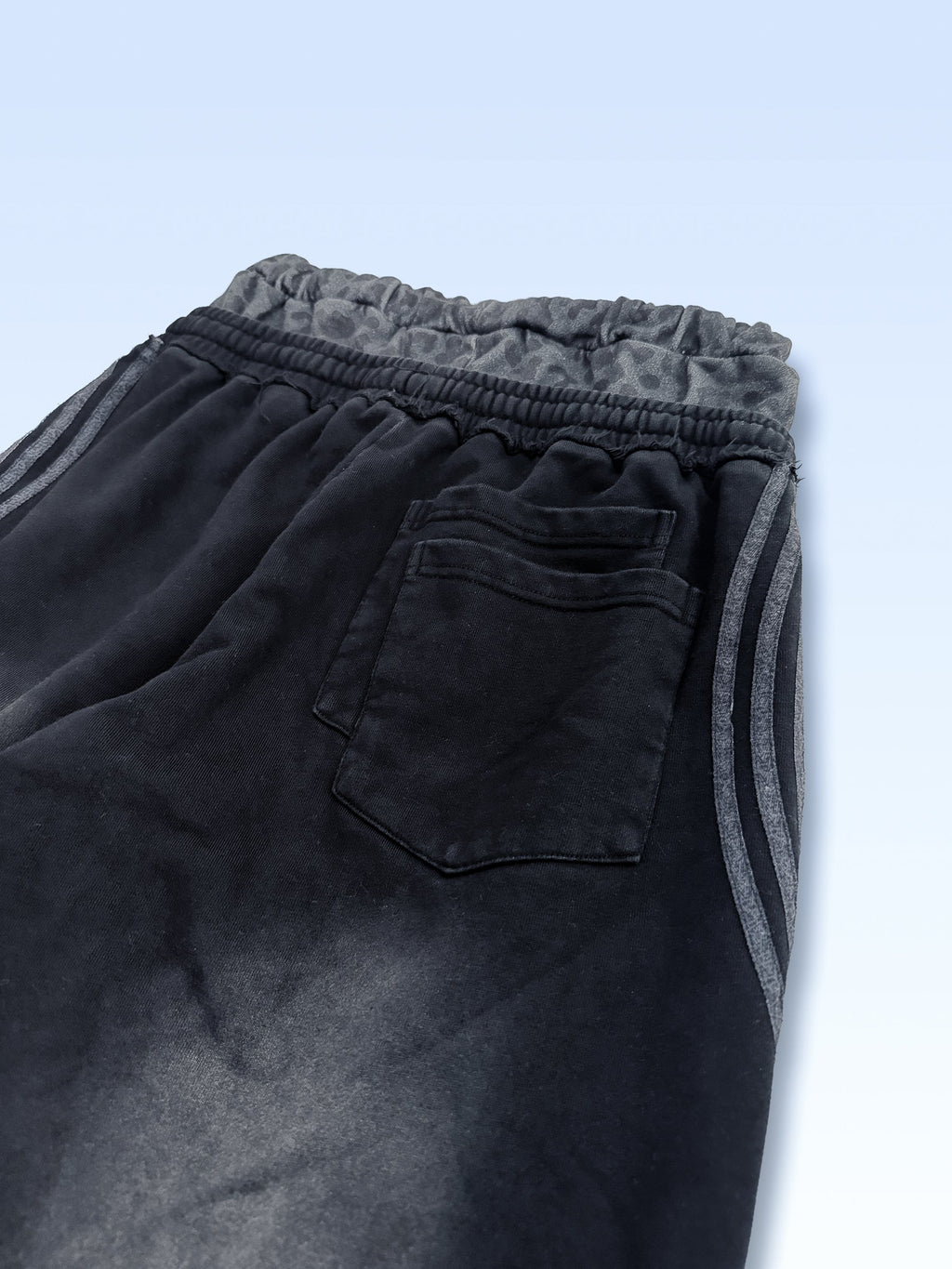 Black Leopard Sweatpants