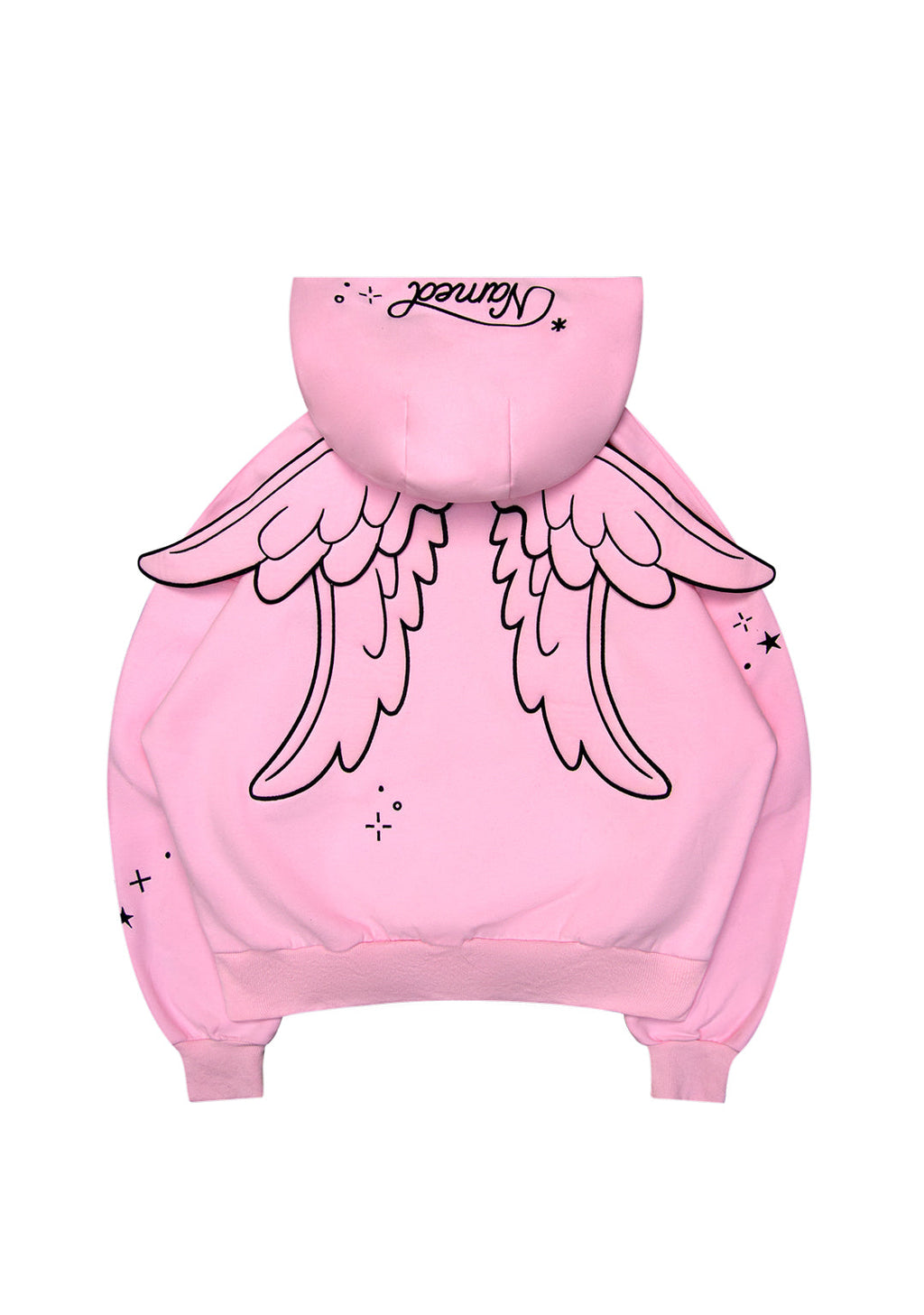 SWEAT À CAPUCHE STITCH WINGS ROSE BÉBÉ (AILES AMOVIBLES)