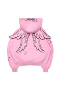SWEAT À CAPUCHE STITCH WINGS ROSE BÉBÉ (AILES AMOVIBLES)