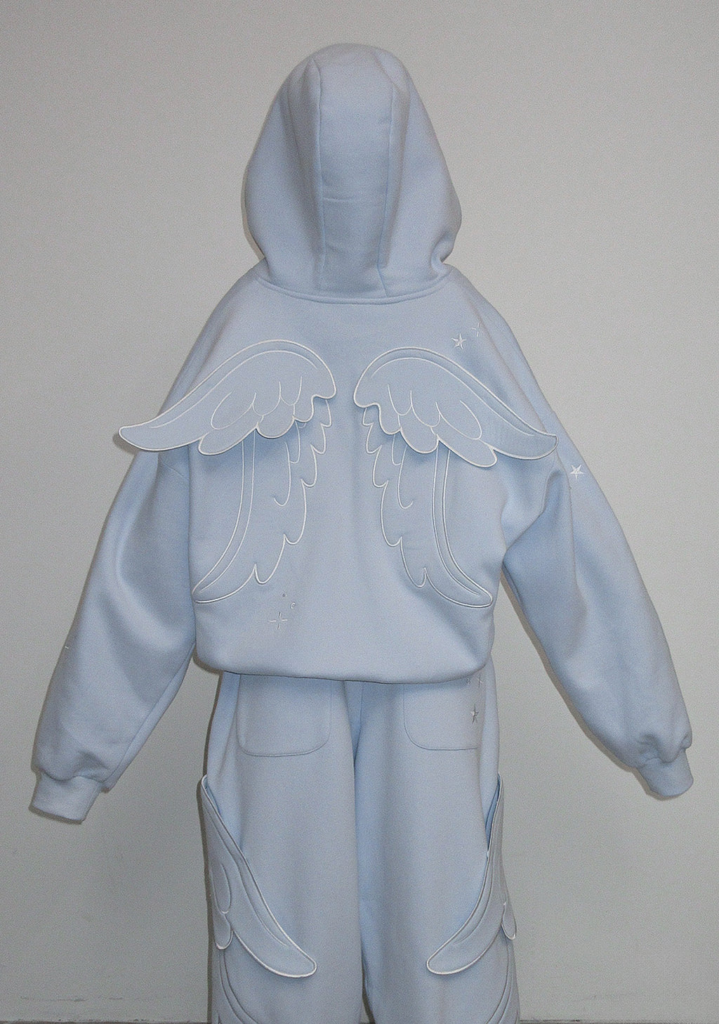 SWEAT À CAPUCHE ZIPPÉ STITCH BLEU BÉBÉ (AILES AMOVIBLES)