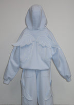 SWEAT À CAPUCHE ZIPPÉ STITCH BLEU BÉBÉ (AILES AMOVIBLES)