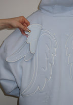 SWEAT À CAPUCHE ZIPPÉ STITCH BLEU BÉBÉ (AILES AMOVIBLES)