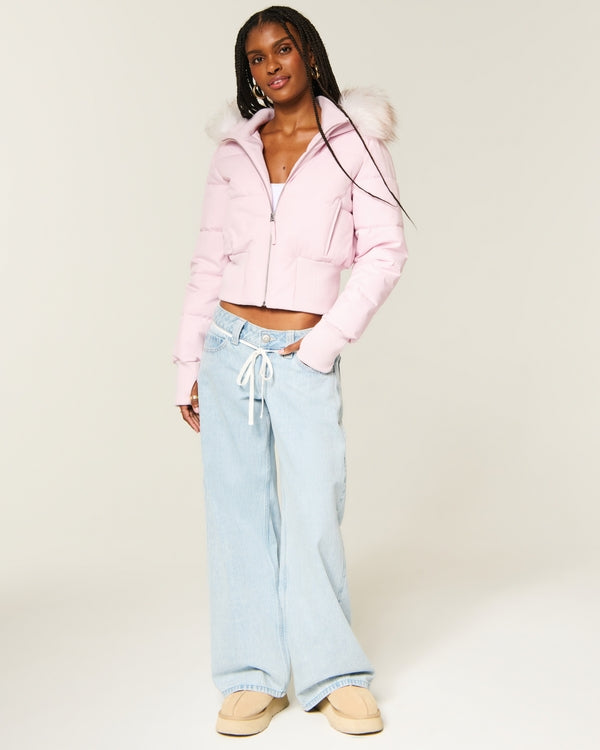 Peyton Faux Fur Trim Puffer Jacket