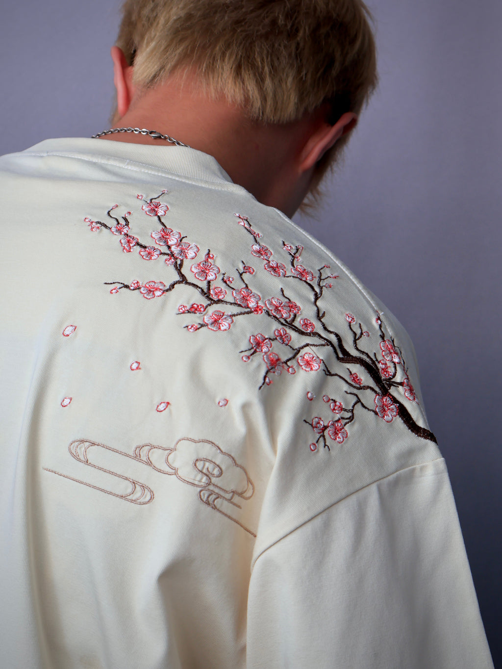 “Drifting Blossom” Tee - Cream