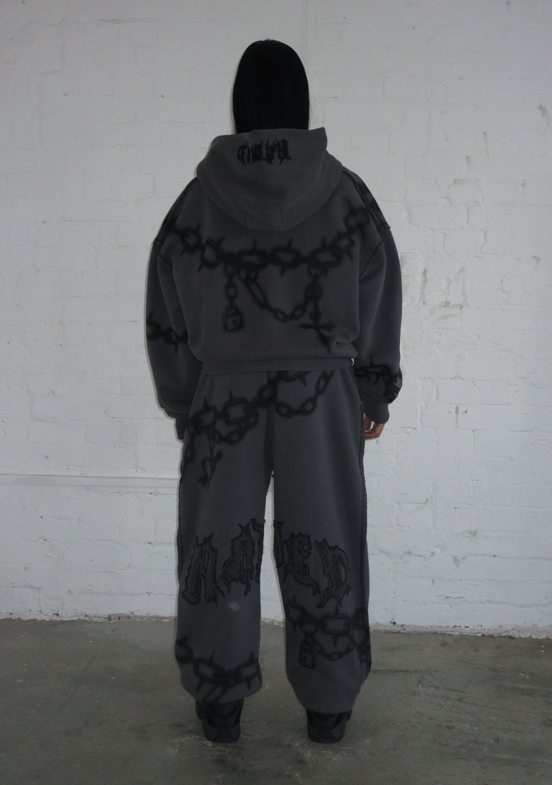 Pantalones de chándal CHAINS, gris hierro fundido