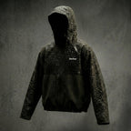Water Reactive Cheetah Rain Jacket - Black