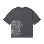 „Afterglow“ Drachen-T-Shirt – Anthrazit