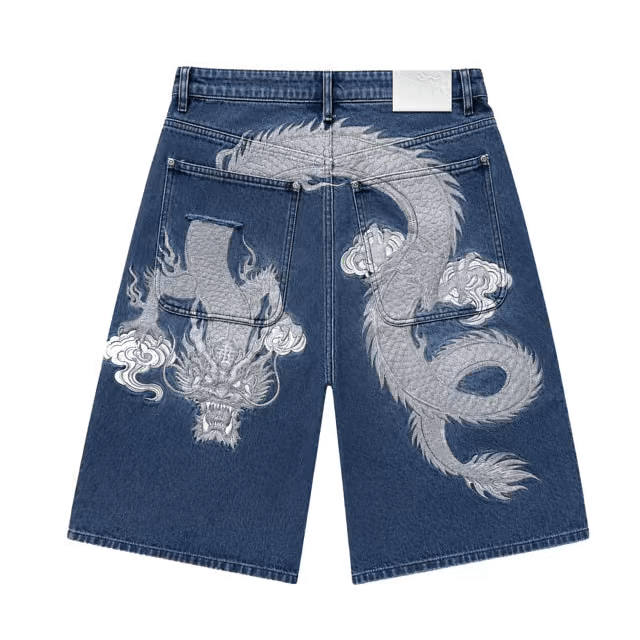“Lunar Rift” Glow Dragon Baggy Jorts