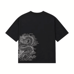 „Afterglow“ Drachen-T-Shirt – Schwarz