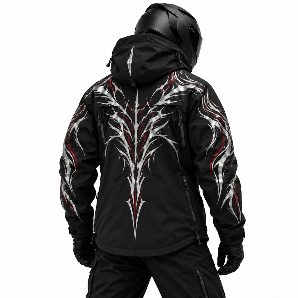 Kurtka hardshell Crimson Thorn z odblaskowym wykończeniem