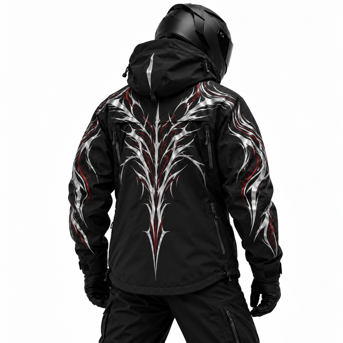 Crimson Thorn Reflective Hardshell Jacket