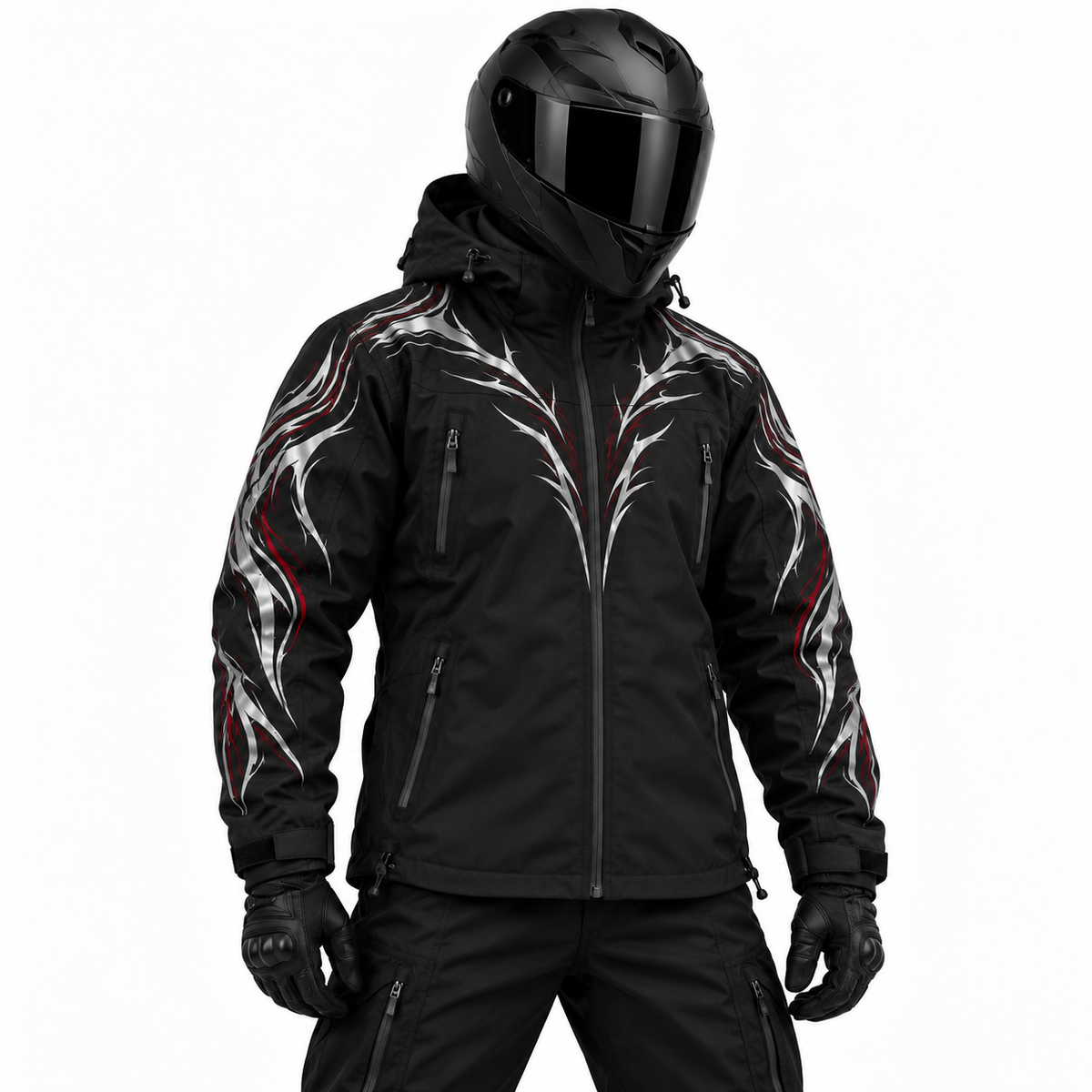 Crimson Thorn Reflective Hardshell Jacket