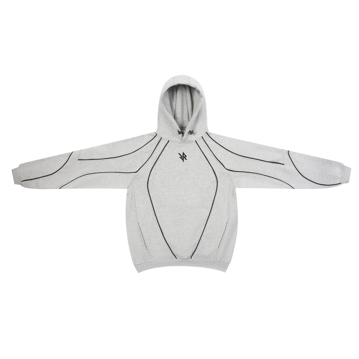 BLUZA Z KAPTUREM VEIN STRUCTURE