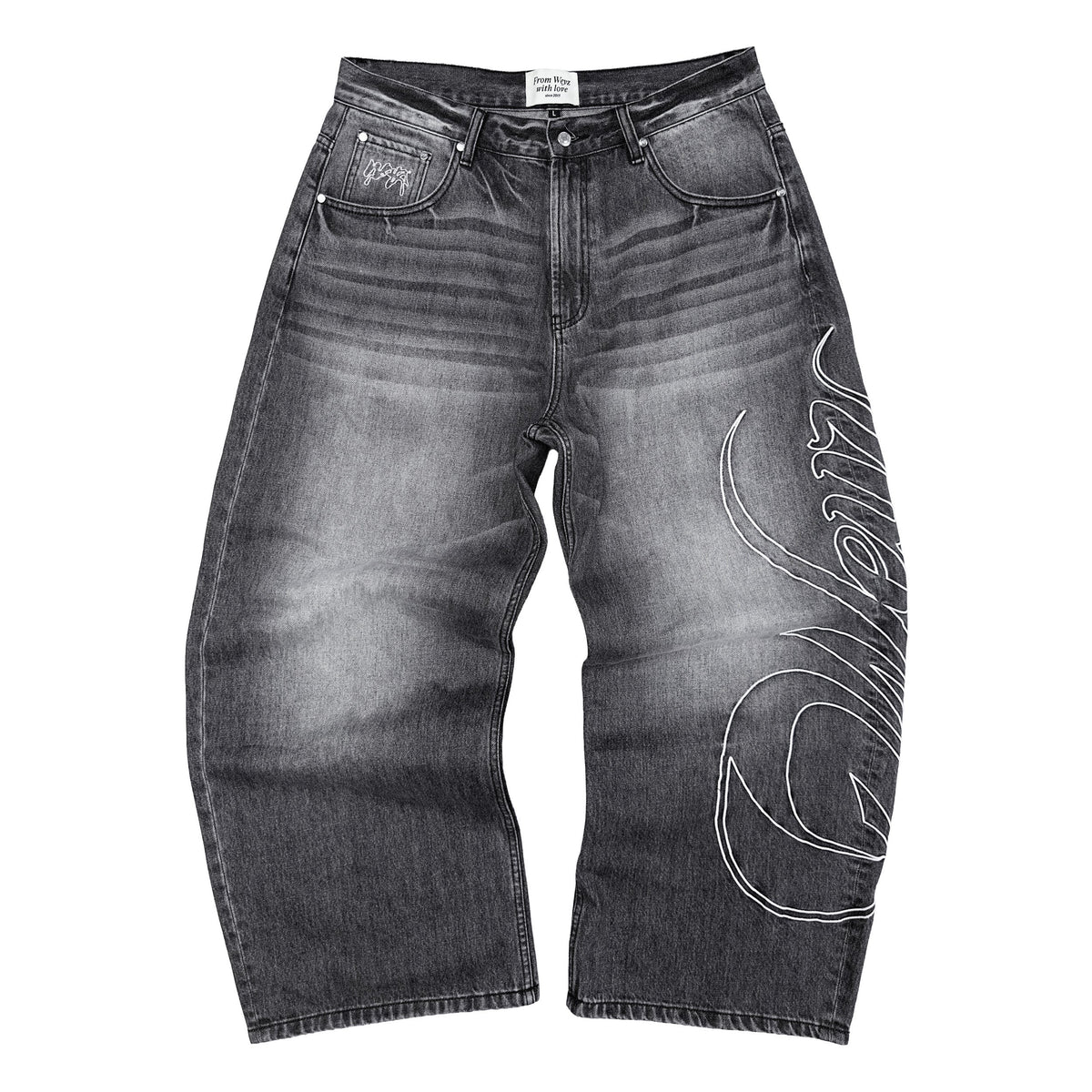 Denimbroek “HERITAGE” - Gewassen zwart
