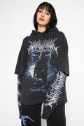 Descent Oversized Layered Pullover Hoodie