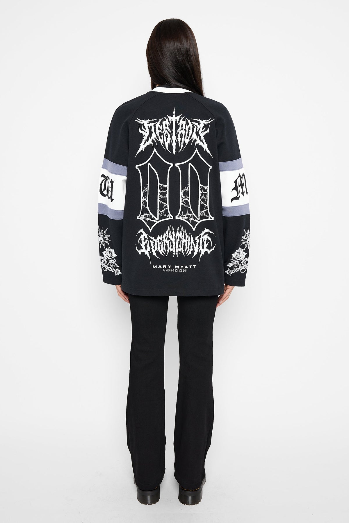 Destroy oversized hockeyshirt