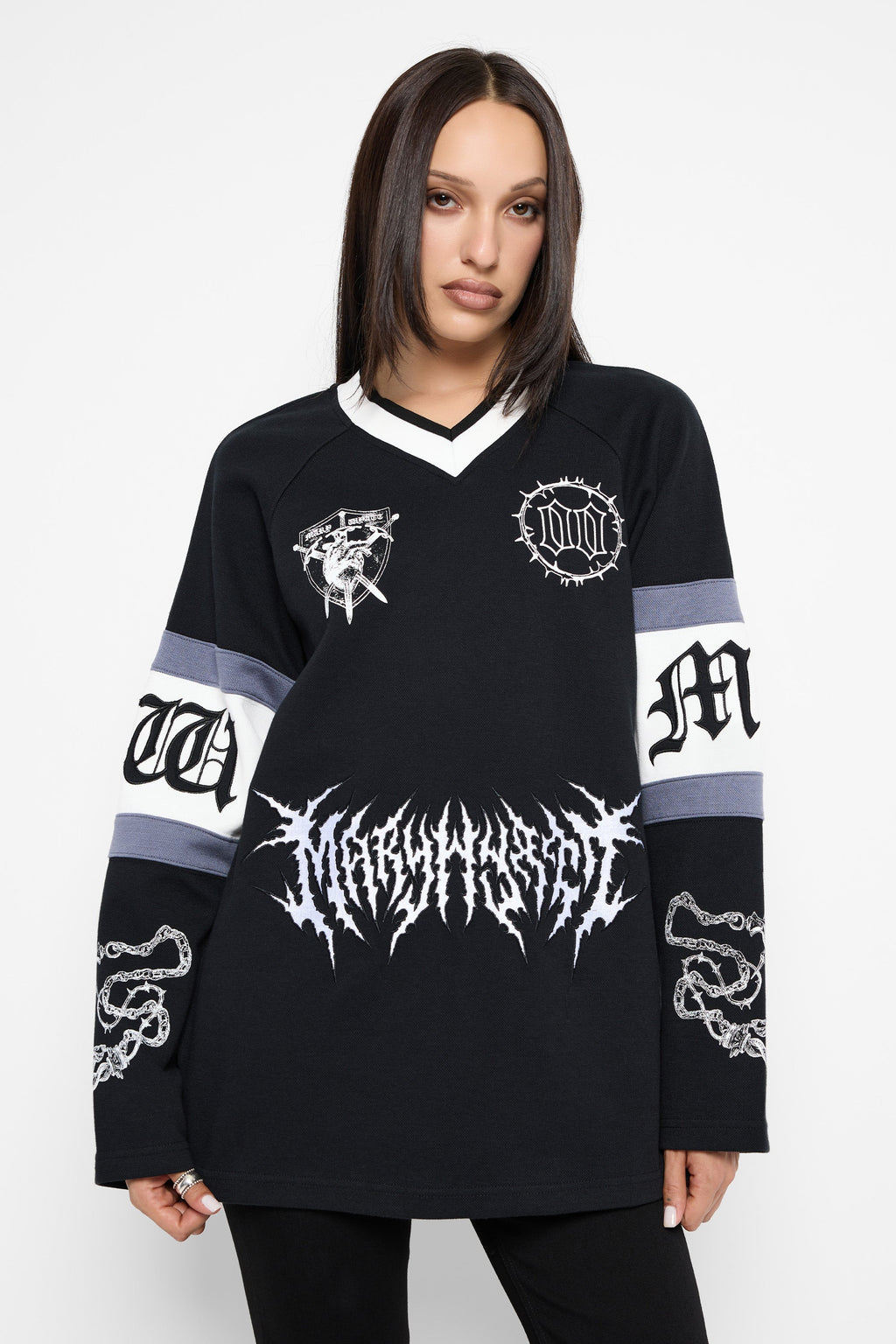 Destroy Oversized Hockey Jersey