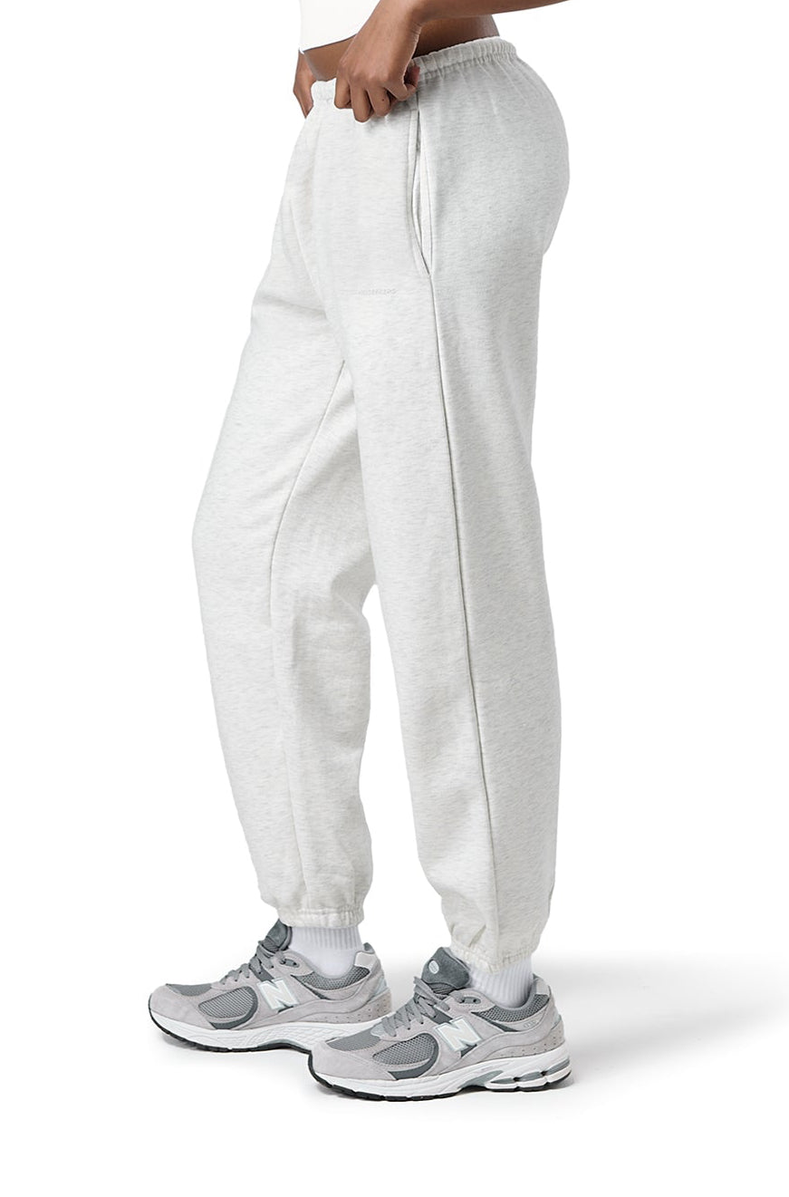 Pantalon de jogging resserré Series en gris chiné clair
