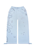 DREAMER STRASS-TEDDY OVERSIZE-JOGGINGHOSE BABYBLAU
