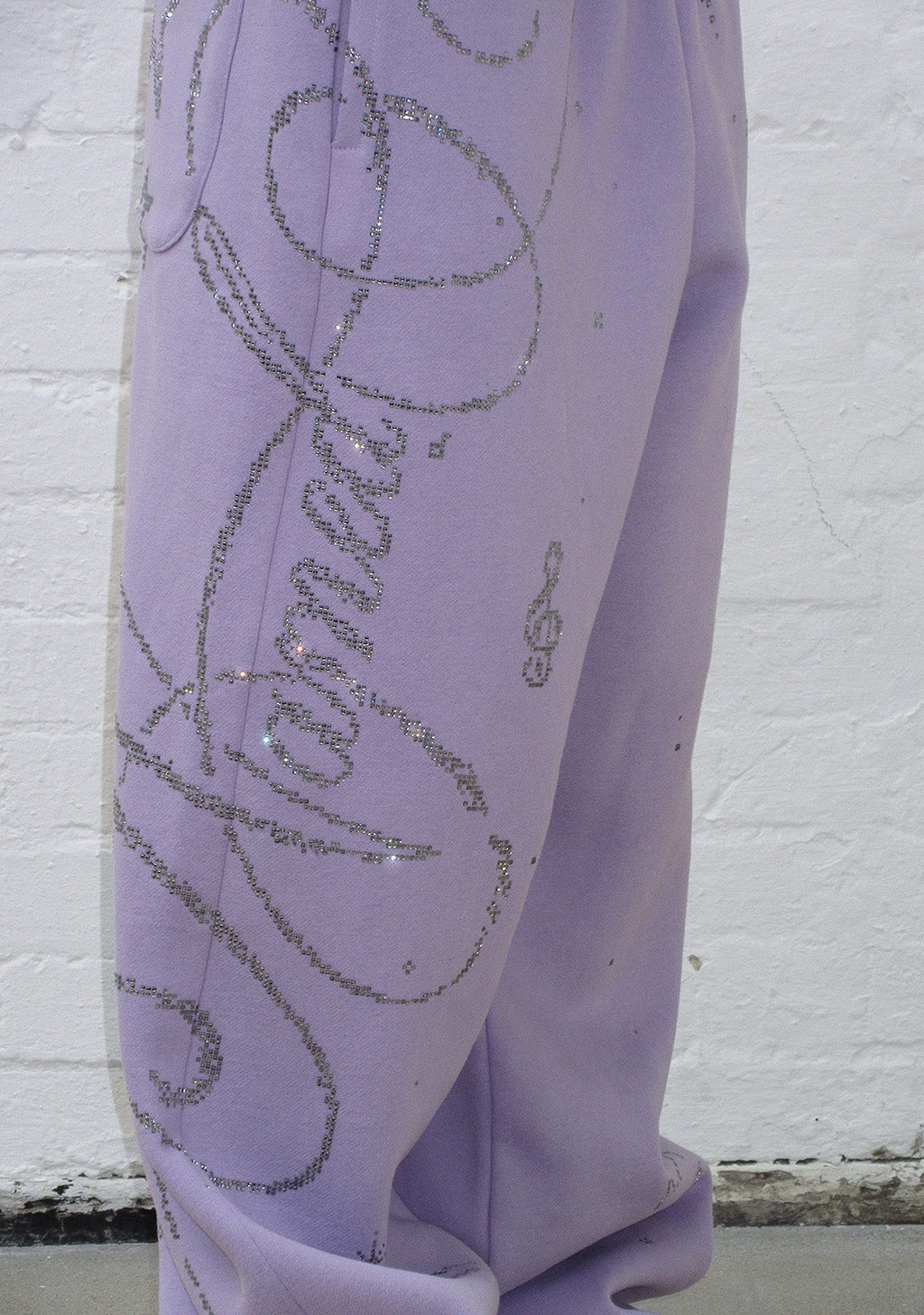 DREAMER STRASS-TEDDY OVERSIZED-JOGGINGHOSE FLIEDER