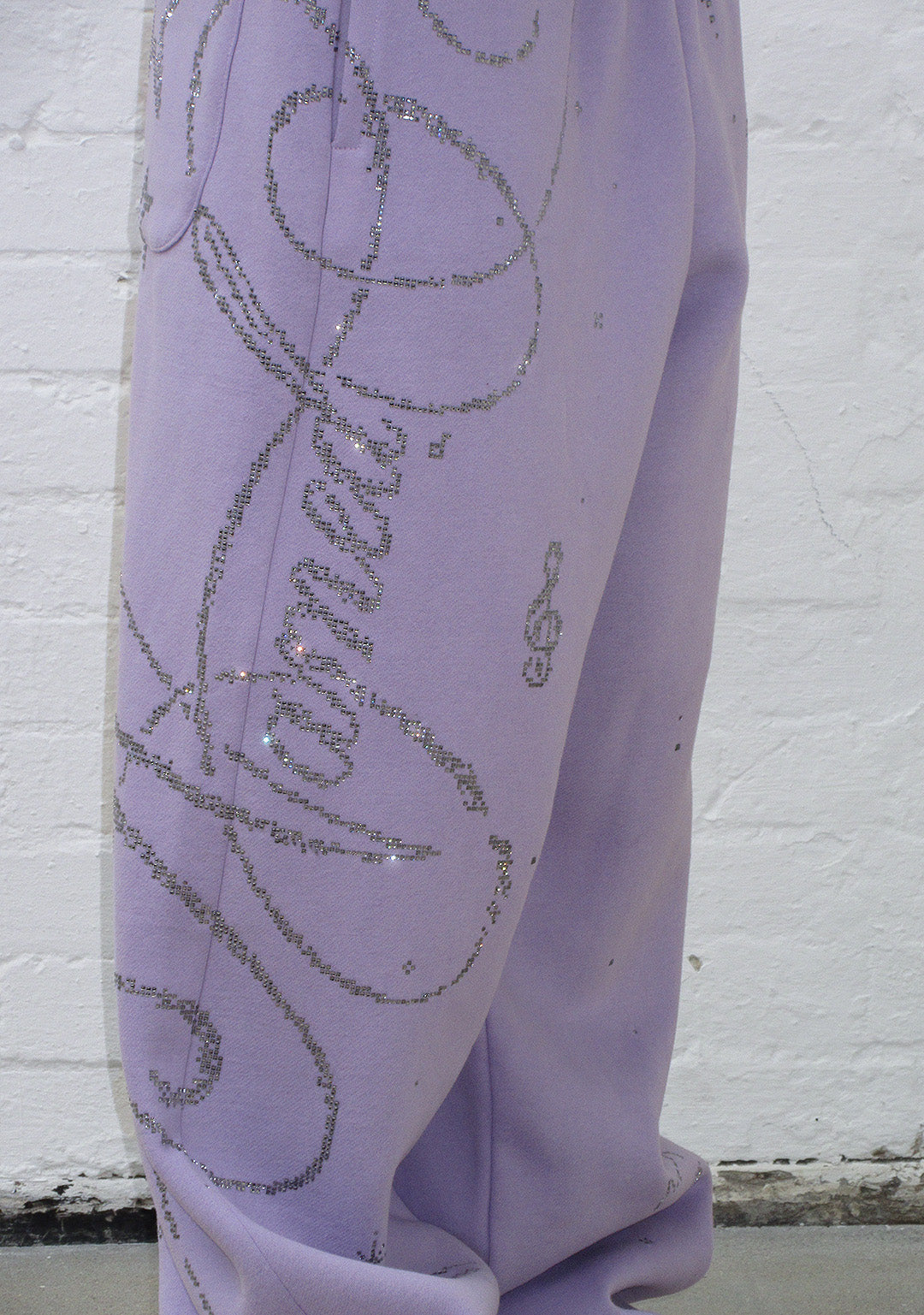 DREAMER STRASS-TEDDY OVERSIZED-JOGGINGHOSE FLIEDER