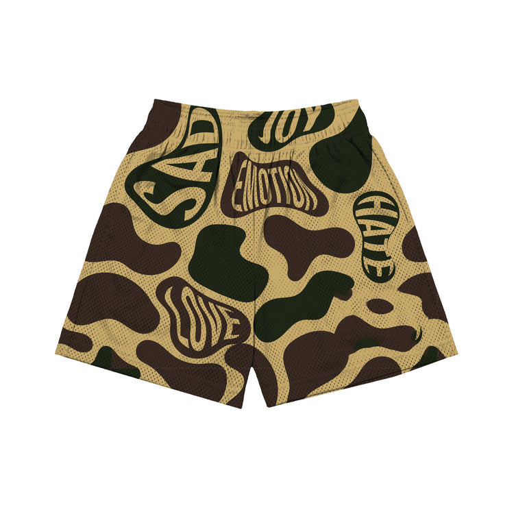Emotional Camo Mesh Shorts