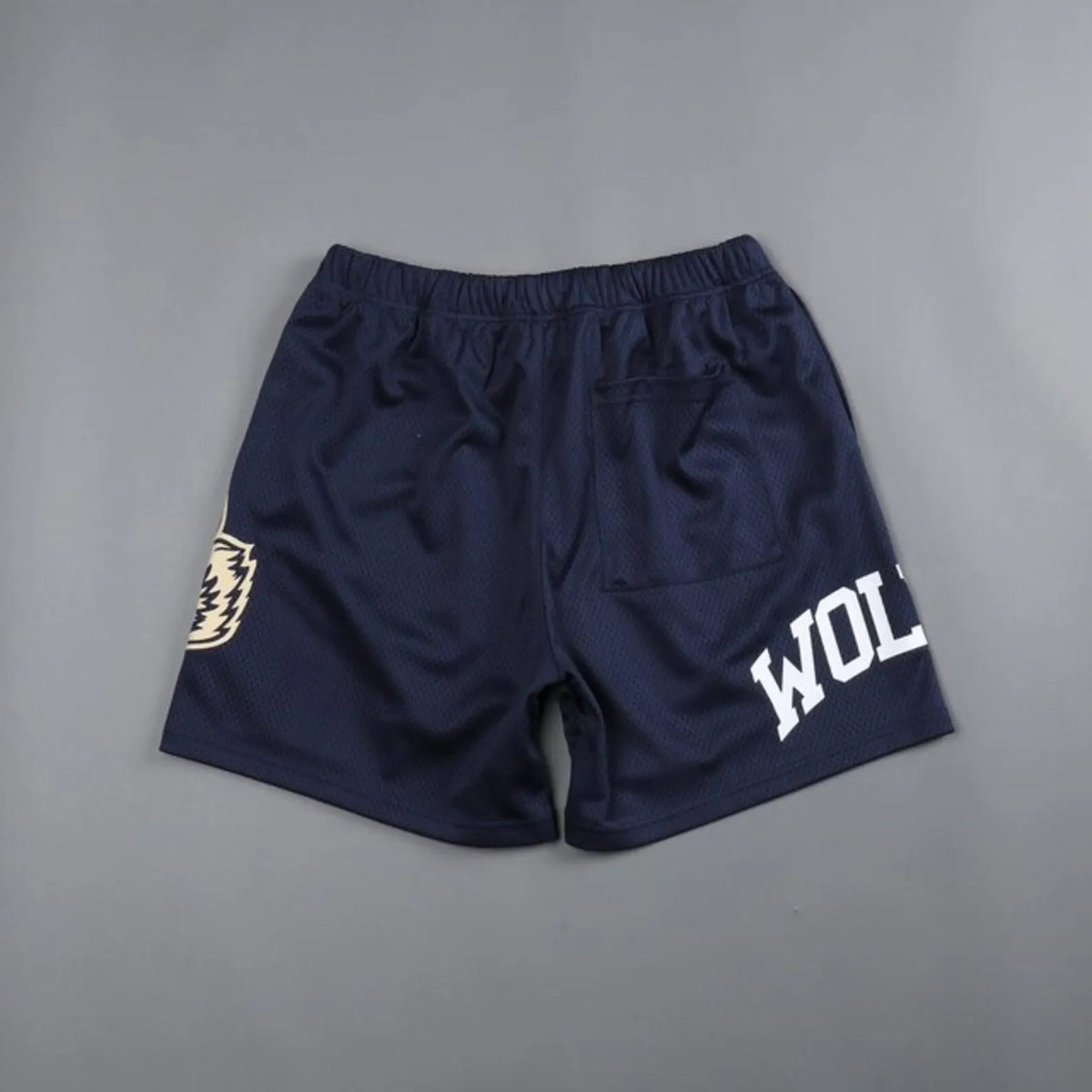 Casual street-meshshorts met dieren- en tekstprint