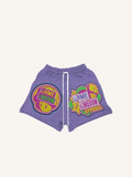 Shorts mit Kordelzug und Pilz-, Stern- sowie Buchstabenmuster