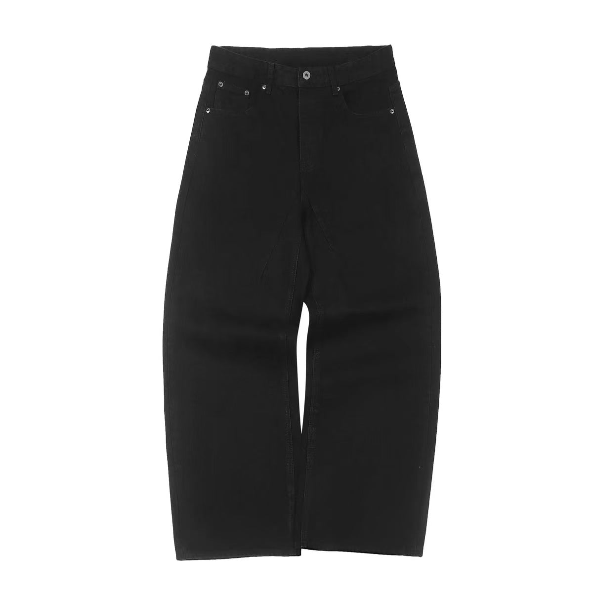Onyxzwarte baggy denim