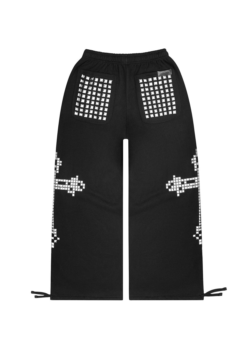 Pantaloni della tuta oversize borchiati FAITHFUL NERI