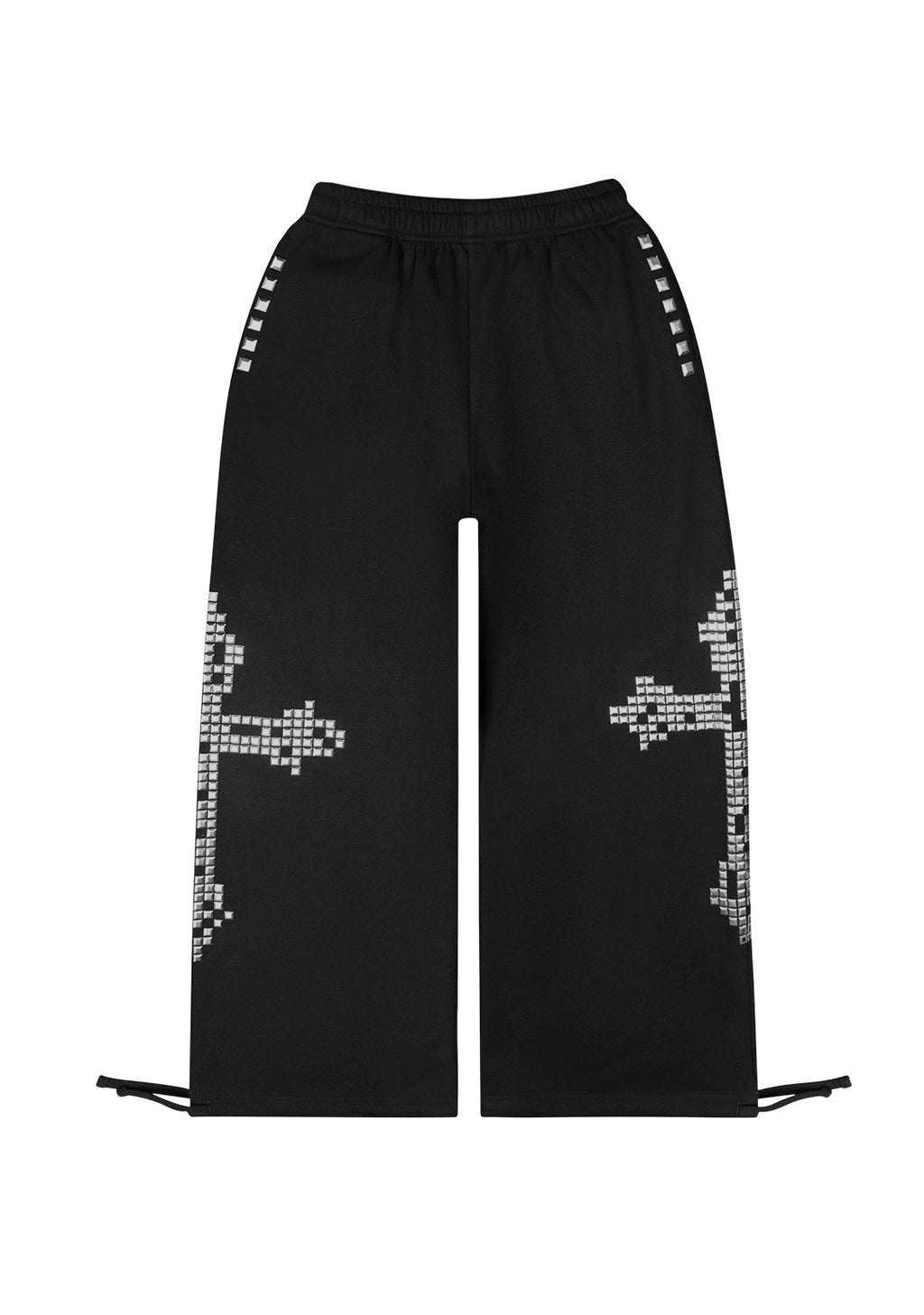 Pantaloni della tuta oversize borchiati FAITHFUL NERI