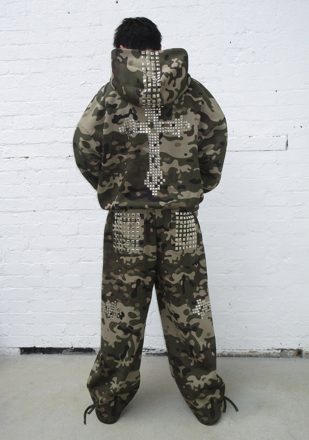SWEAT À CAPUCHE ZIPPÉ À CLOUS FAITHFUL CAMOUFLAGE