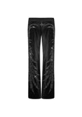 FALLEN RHINESTONE VELOUR-JOGGINGHOSE SCHWARZ