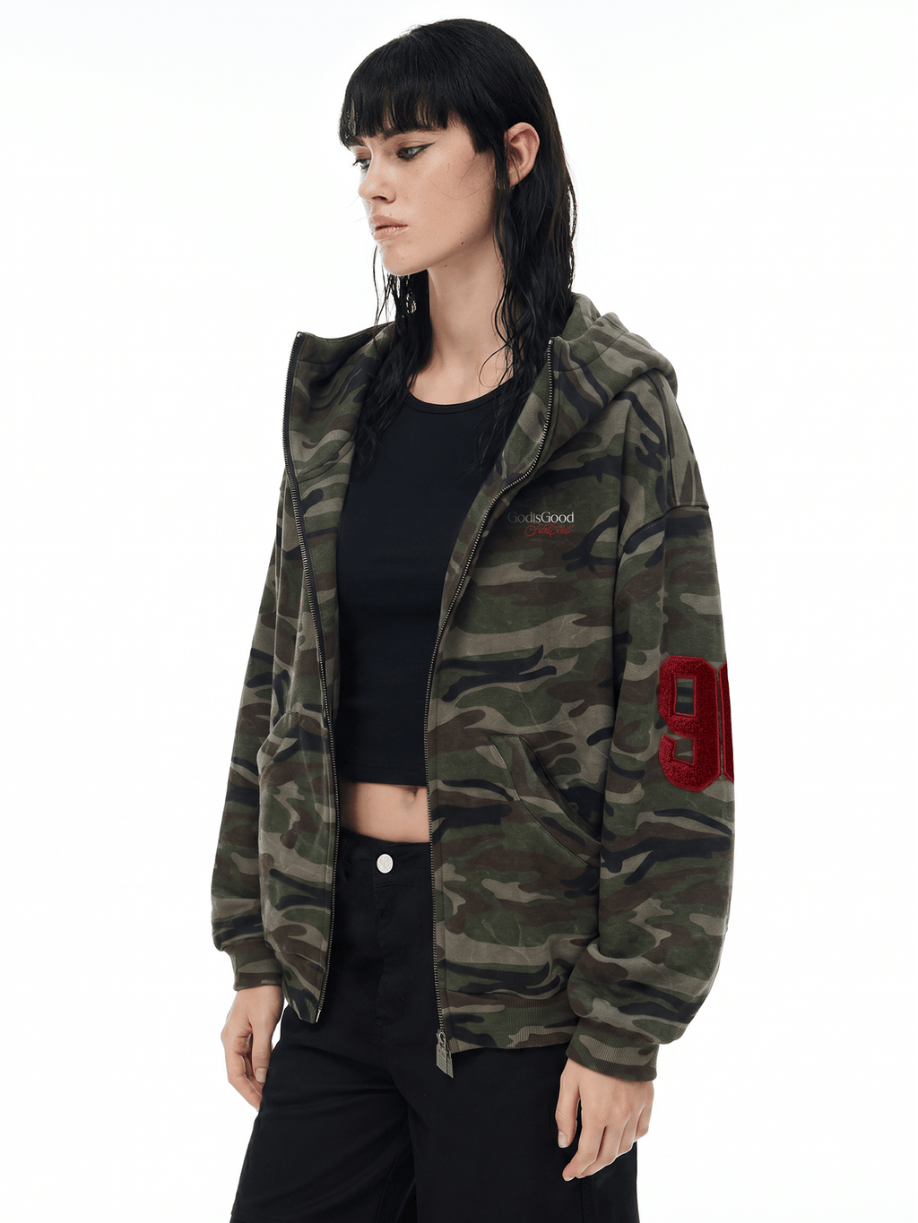 Cloud Camo Zip Hoodie