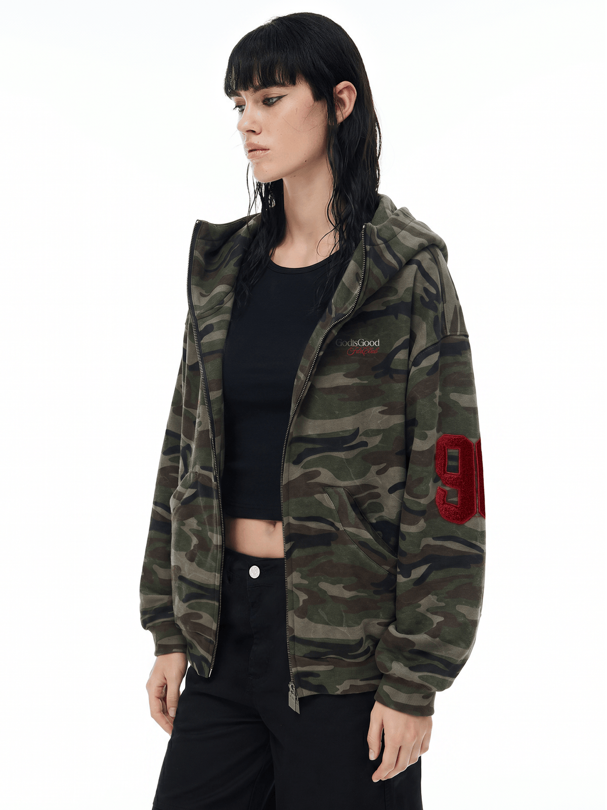 Cloud Camo Zip Hoodie