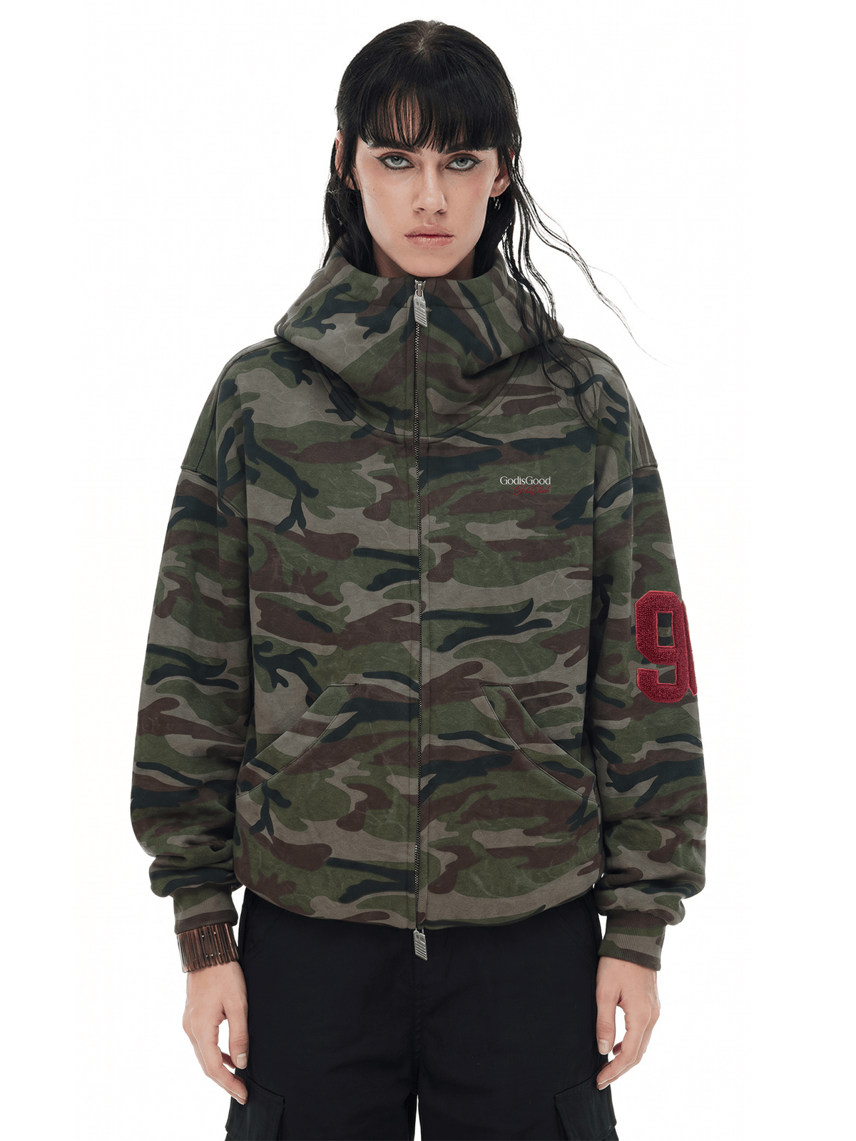 Cloud Camo Zip Hoodie